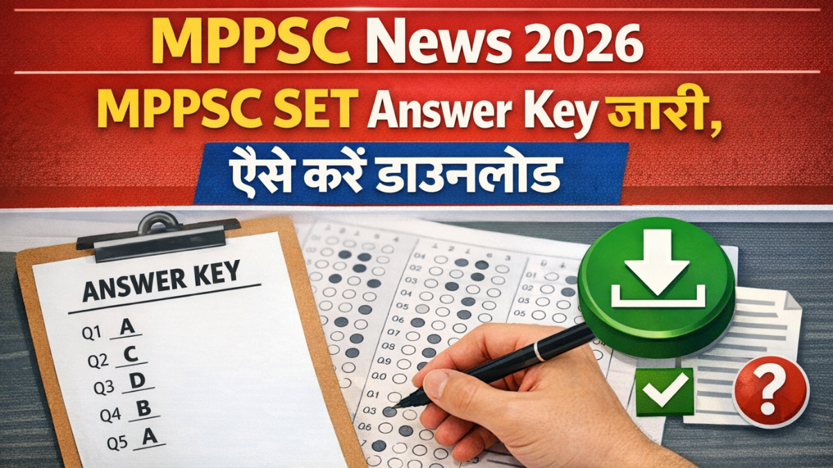 MPPSC SET answer key 2026