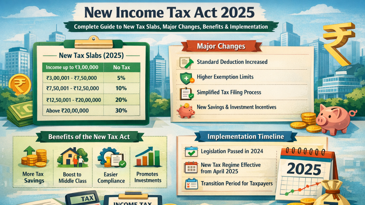 New Income Tax Act 2025 tax changes in India